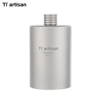tiartisan 200ml or 175ml titanium cylindrical drinkware outdoor portable wine flask travel ultralight flagon bottle ta8601
