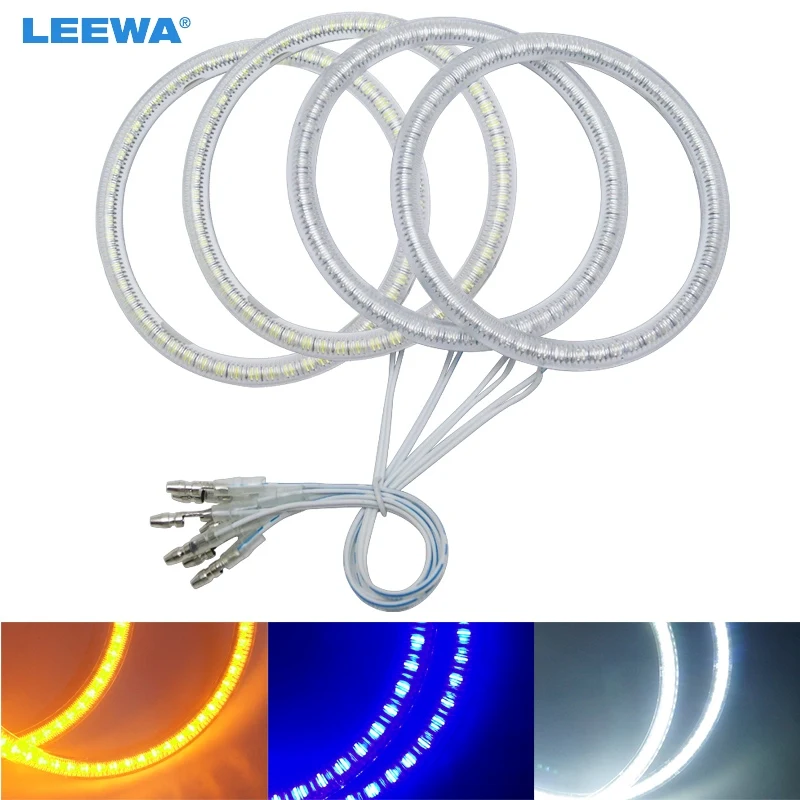 LEEWA автомобильный LED Halo кольца ангельские глазки DRL фара для Chevrolet Captiva S3X (06 2011) свет