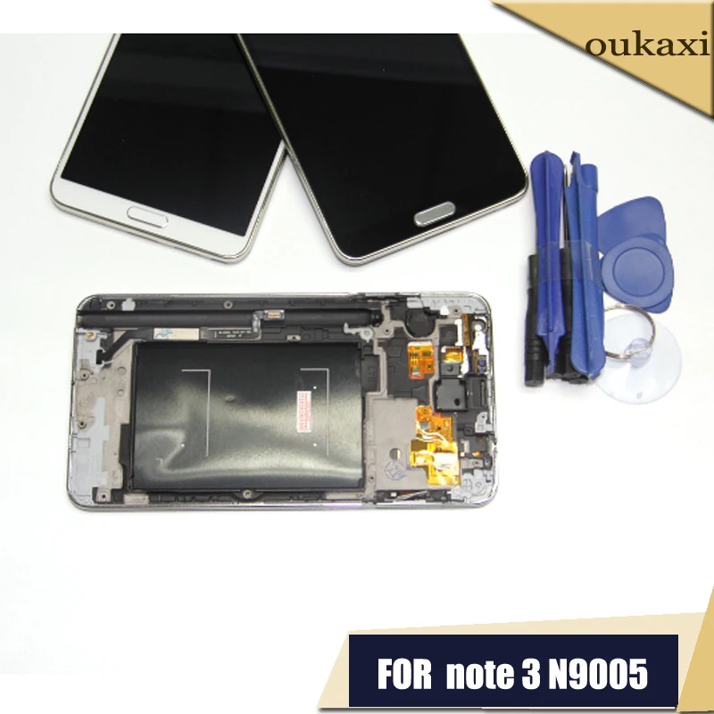 Для Samsung Galaxy Note 3 N9005 ЖК дисплей сенсорный экран дигитайзер с рамкой рамка Полная