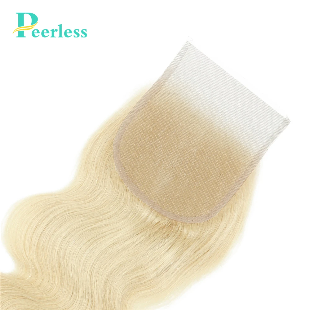 Peerless Hair 613 блонд девственные волосы прямые 4х4 закрытие свободная часть