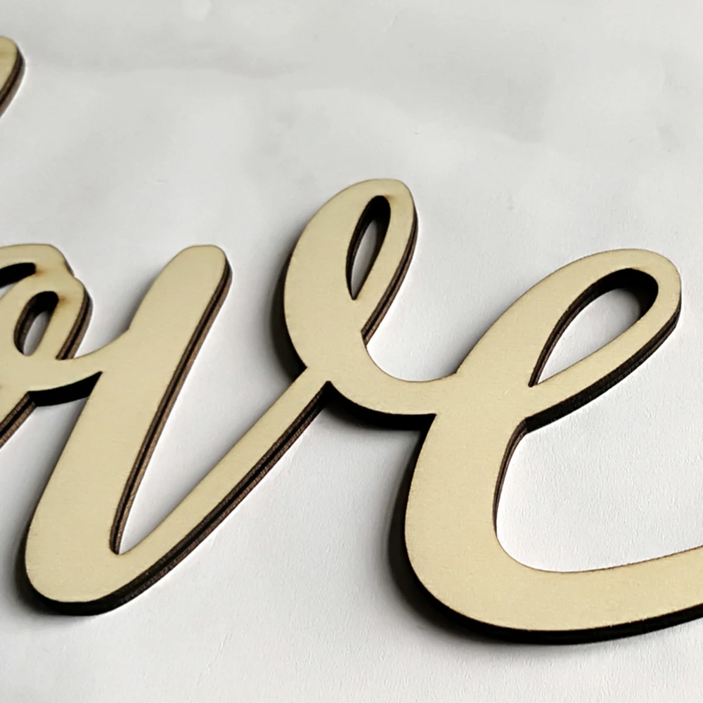 Wood LOVE Sign Home Room Bedroom Wall Decor Love Hello Letters Word Decoration for Cafe Bar Wedding Accessories | Дом и сад