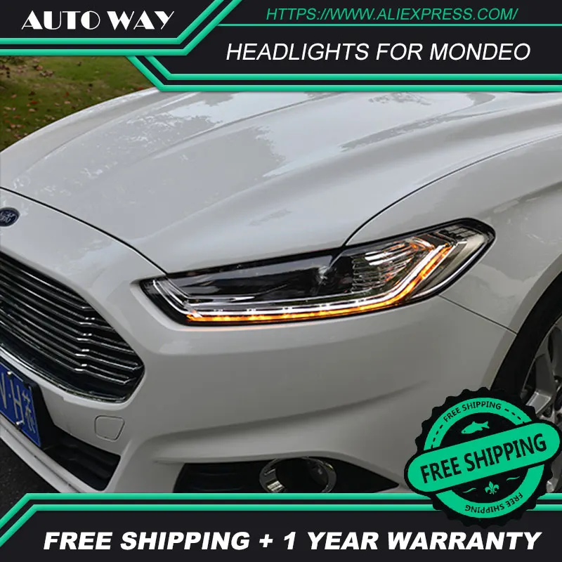 Автомобильный Стайлинг светодиодный HID 2013- светодиодный чехол для фары для Ford mondeo Bi-Xenon mondeo объектив ближнего света