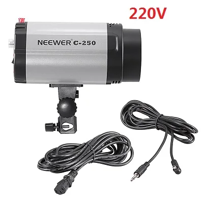 NEEWER 250W Студийная Вспышка/Свет Моделирования Стробоскопа, Отлично для Любителей или Профессиональных Студийных Фотографов - Цвет: 220V