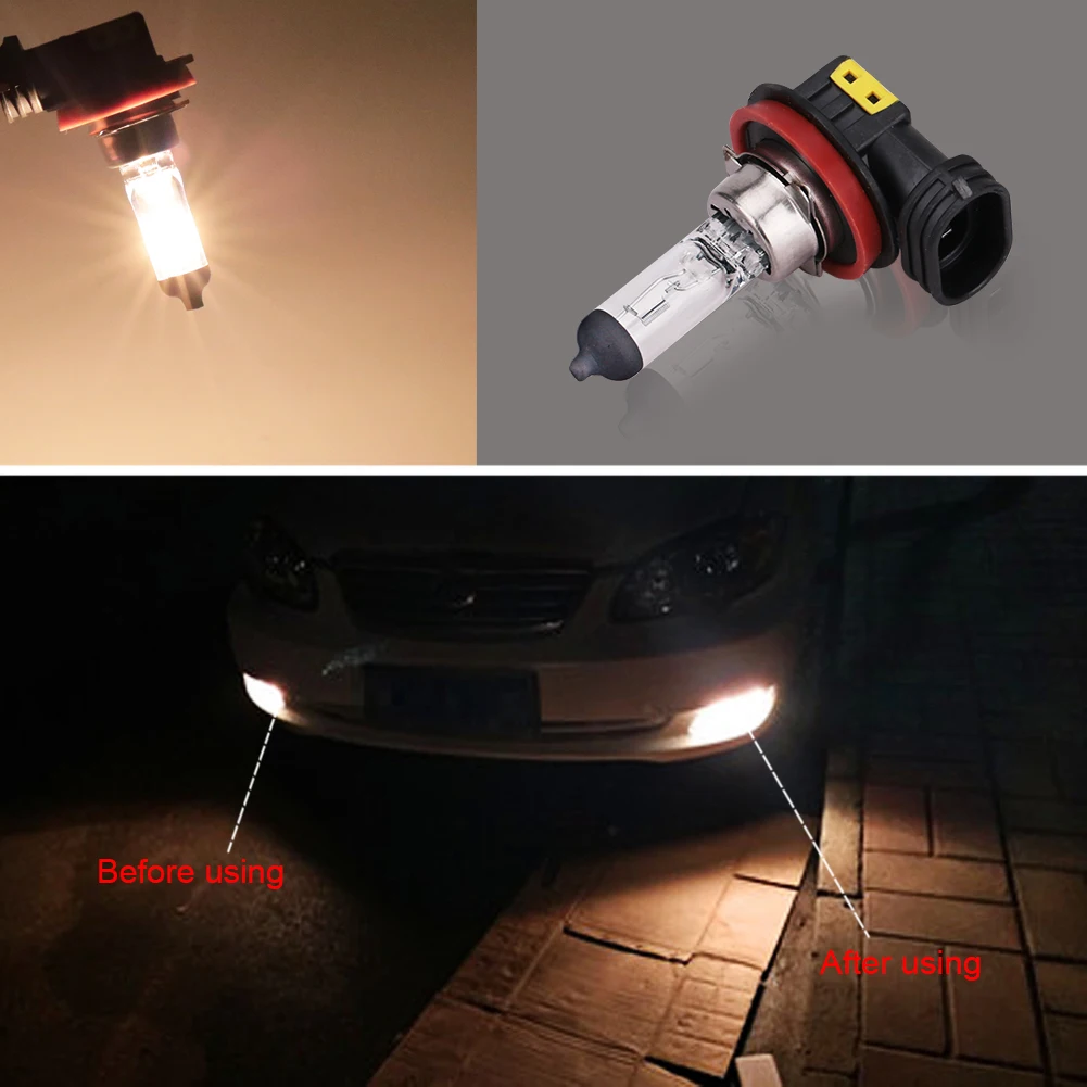 2 шт. автомобильные галогенные лампы H8 55 Вт 4300 К 12 В|halogen headlight bulbs|bulb h8light h8 |