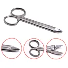 Ножницы с металлической короной, из нержавеющей стали, ножницы для лигирования, режущие ножницы, Ортодонтические инструменты с изогнутойпрямой головкой