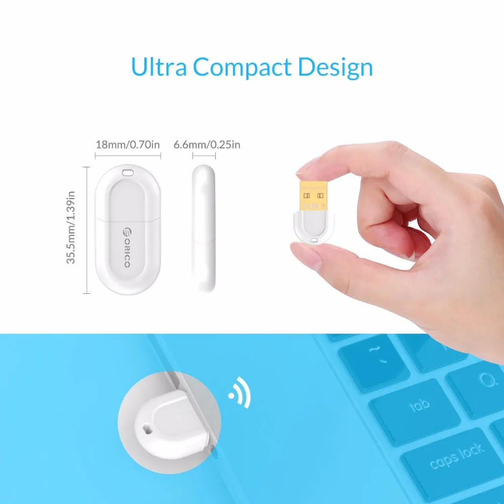 ORICO bta 408 адаптер Bluetooth Белый Цвет Mini USB 4.0 для Тетрадь Настольный ПК|usb bluetooth