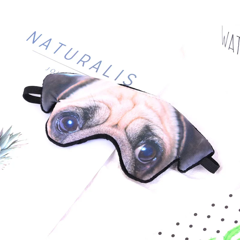 3D мультяшная маска для глаз с животными сна Реалистичная Мягкая повязка на глаза