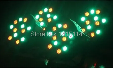 Дешевый светильник для дискотеки, цена 18 штук х 1 Вт RGB светодиодный плоский светильник для сцены DJ DMX512 профессиональный бар.