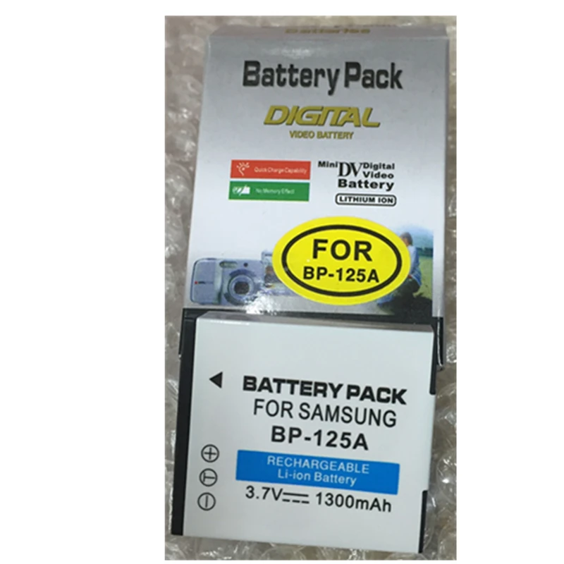 IA BP125A IABP125A литиевые батареи аккумулятор цифровой камеры для SAMSUNG HMX QF20 QF30 QF300 M20|camera
