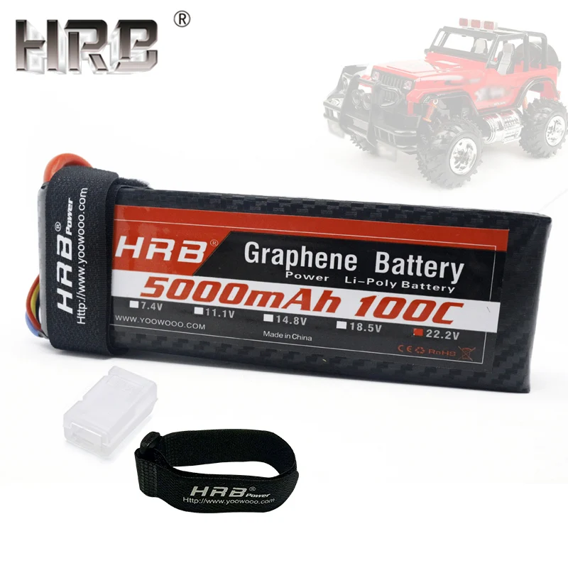 HRB 22,2 V 5000mah Графен 6S Lipo батарея 100C EC5 XT90 для RC катамаран Лодка 4WD масштабная модель машинки запчасти для грузовиков Deans T XT60 разъем