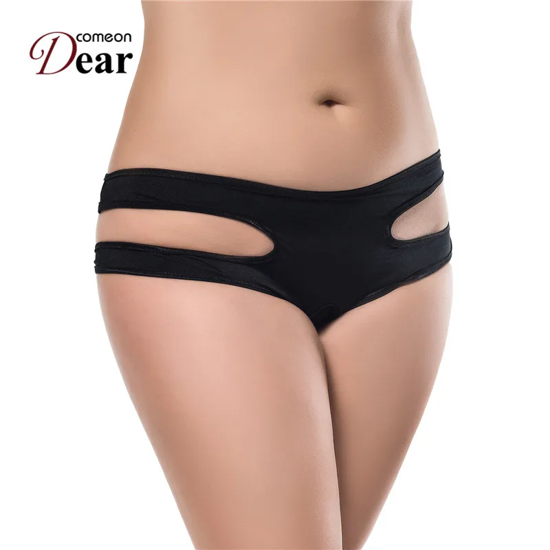 Comeondear PA5016 разноцветный Новые однотонные Для женщин трусы с вырезами открытой