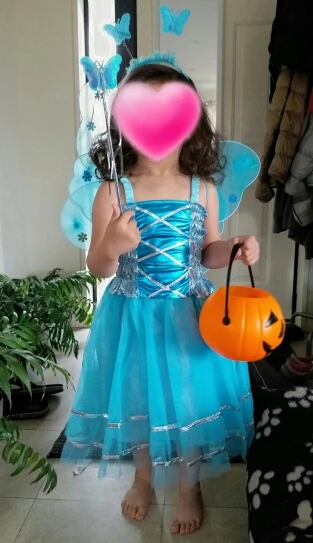 4 шт. детский Косплей костюм бабочки|cosplay costume|tinker bell dresstinker costume |