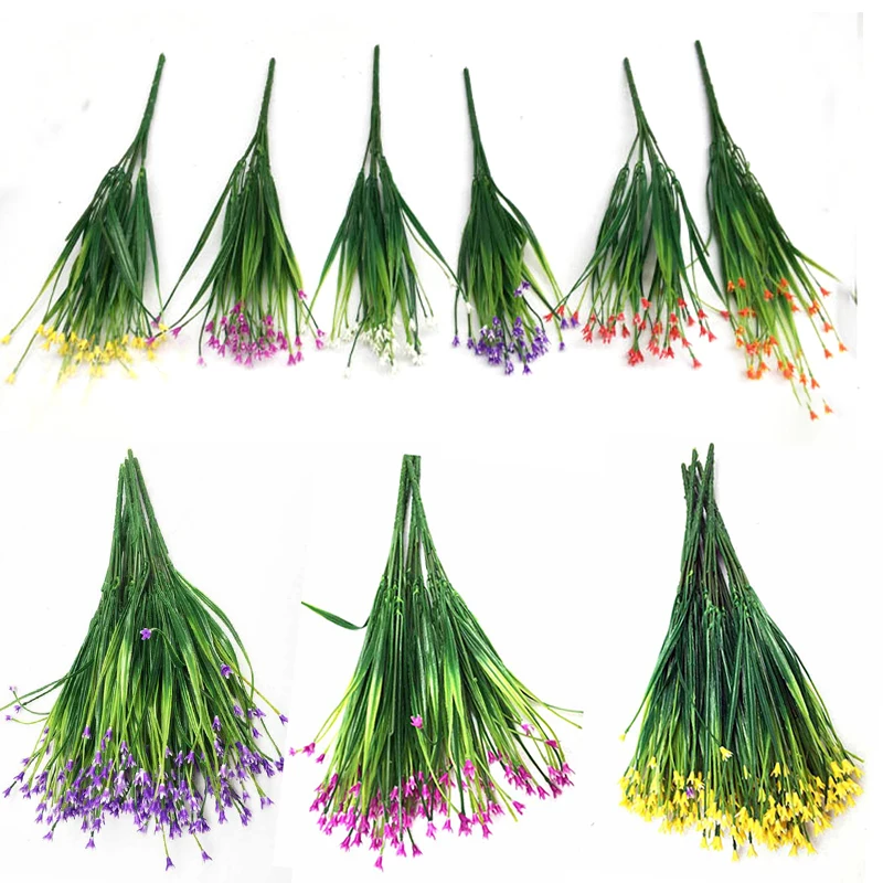 1 шт. 7 голов искусственные растения офисные вечерние украшения для дома Зеленые