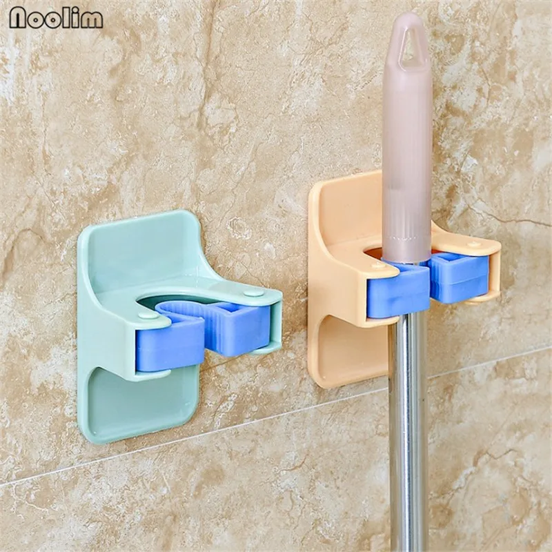 Зажим для швабры пластиковый 2 шт./лот|storage hooks|kitchen storagebathroom storage holder |