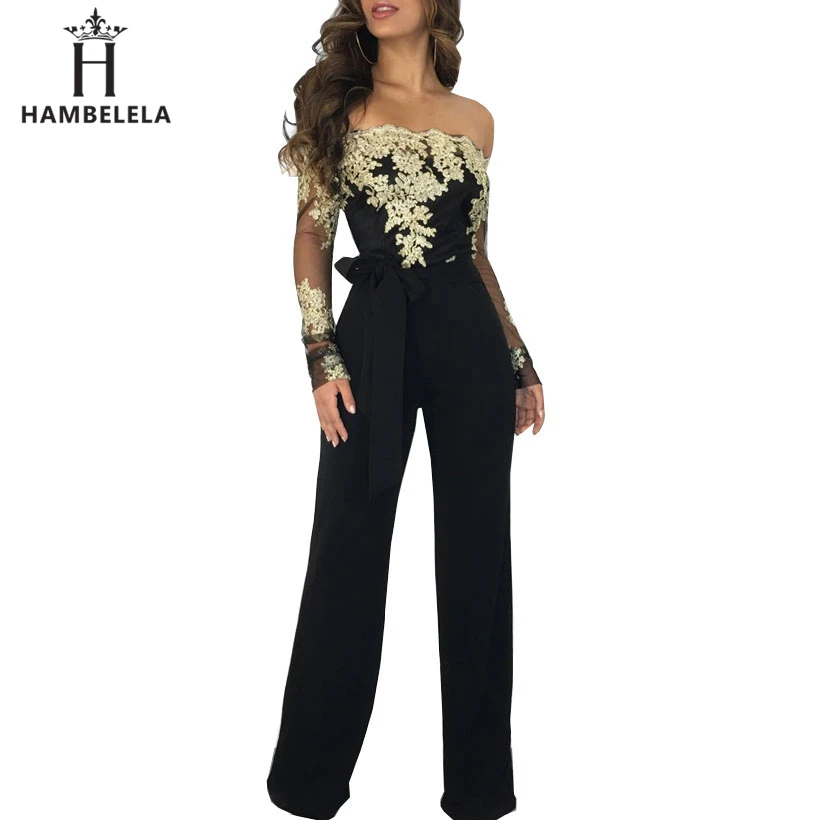 HAMBELELA новый сексуальный бандаж комбинезон Bodycon полосатый принт синий женские