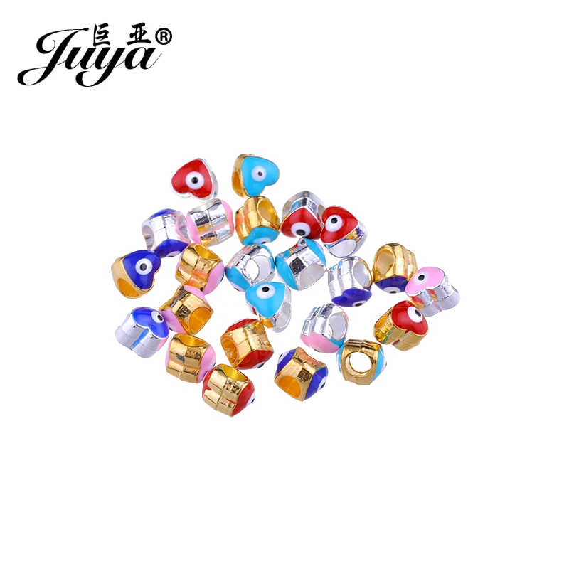 Металлические бусины для изготовления ювелирных изделий JUYA Evil Eye 8 2x8 5 мм 15 шт.
