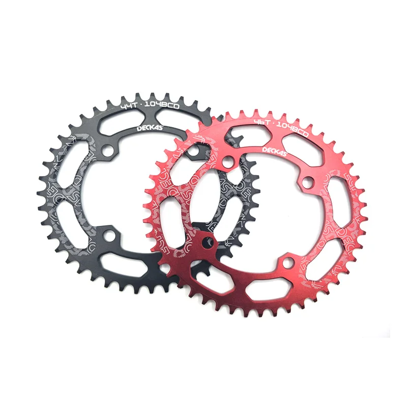 DECKAS Овальный 104BCD 40/42/44/46/48/50/52T горный велосипед Звездочка MTB велосипед, способный преодолевать Броды для 8-11 скорость диаметра окружности болтов(алюминиевая звездочка