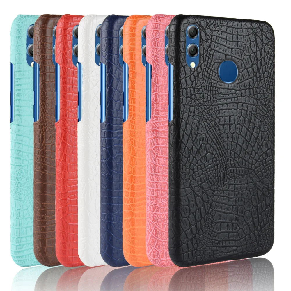 Роскошный деловой кожаный чехол из крокодиловой змеиной кожи для Huawei Honor 8X