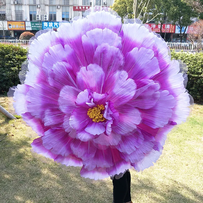 

peony 1 pcs 90-100 cm diametre Artificial flowers Peony umbrella Dancing props Performing props The performance take umbrella
