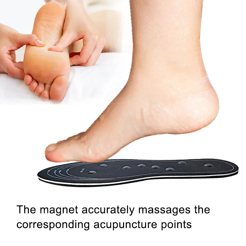 1 Pair Insole Acupressure Magnetic Massage Feet Therapy Reflexology Relief DSG-Shipping |
