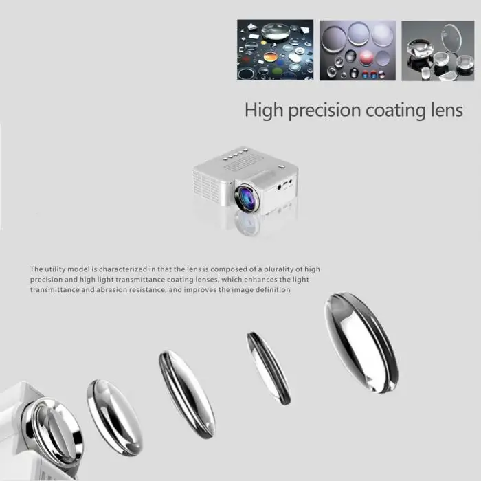 Популярный портативный светодиодный мини-проектор UC28 PRO HDMI для домашнего кинотеатра AV VGA USB для DOY