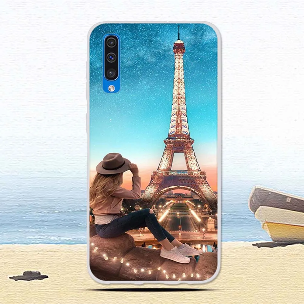 15 Роскошный чехол из термополиуретана и силикона для samsung Galaxy A50 A 50, Модный чехол для телефона с цветочным рисунком, Мягкий защитный чехол s Fundas - Color: 15