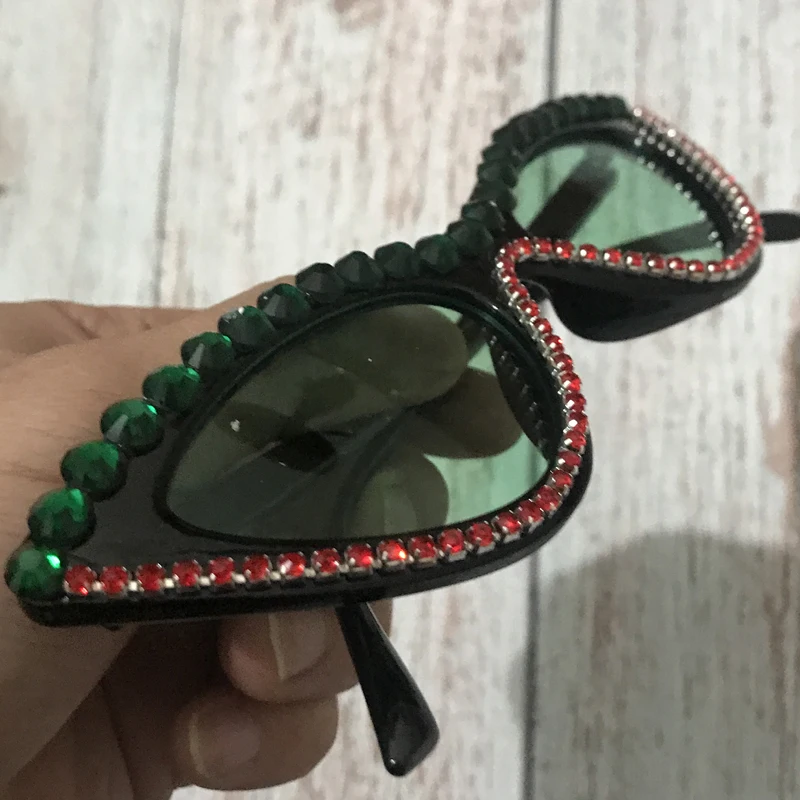 ZAOLIHU, Новые Креативные женские солнцезащитные очки "кошачий глаз" с бриллиантами, 8 цветов, женские солнцезащитные очки, UV400, вечерние дешевые очки