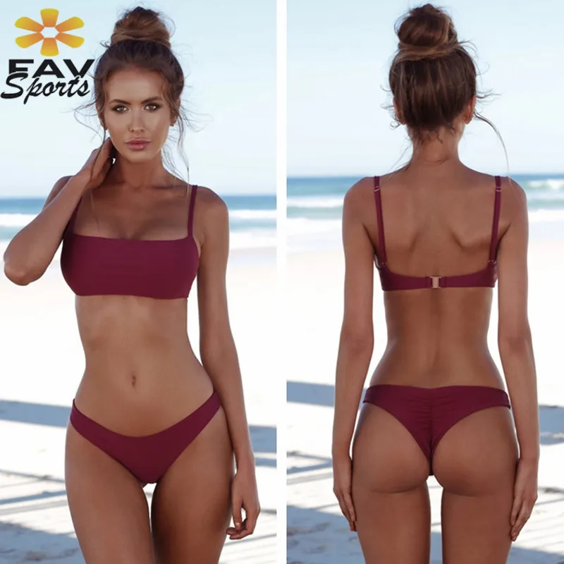 2018 Лидер продаж сексуальные костюмы для купания высокие бикини Мягкий Холтер