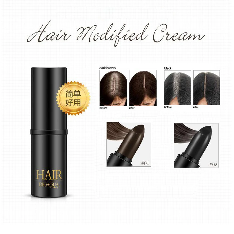 Мгновенное покрытие седых корней модификация цвета волос кремовая палочка