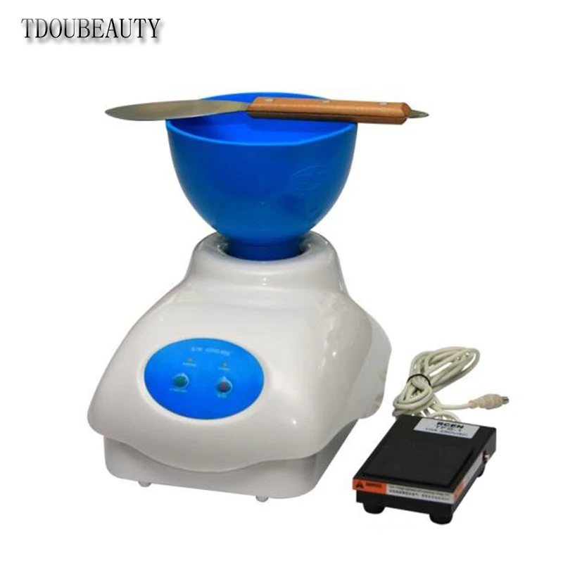 TDOUBEAUTY Foot Switch Clinic Impression Alginate Material Mixer Mixing Bowl + Manual Dental Equipment NEW Free Shipping