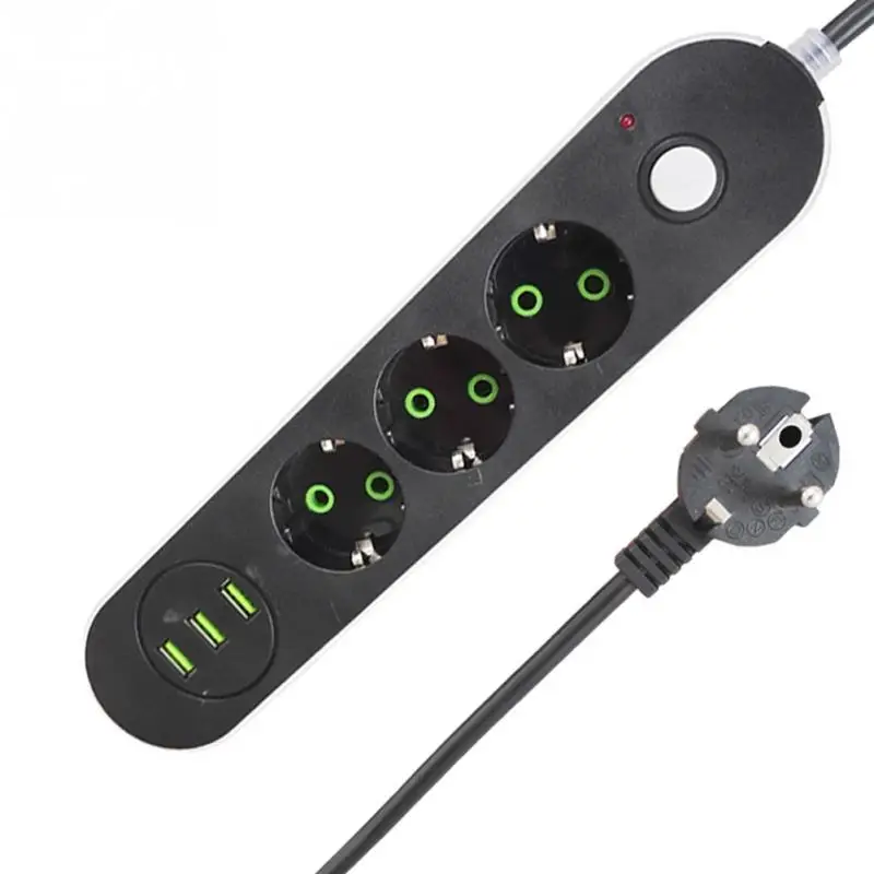 Smart USB разъем питания розетка ЕС штекер перегрузка переключатель зрядник для