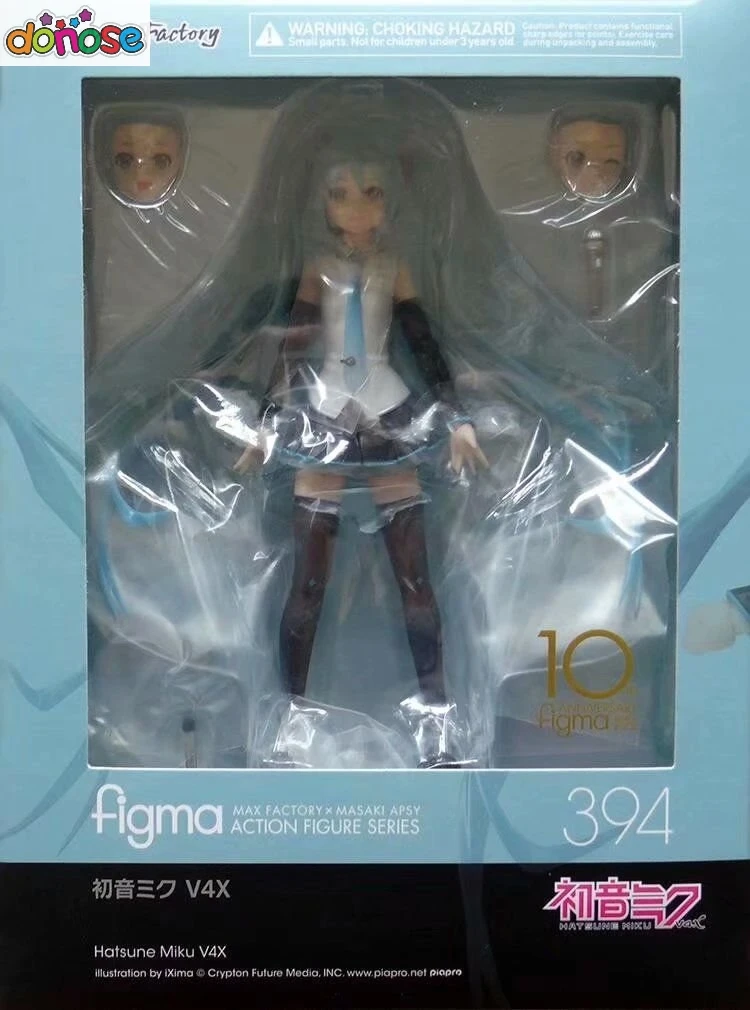 Хацунэ Мику Figma 394 персонаж вокальный серия 01 V4X figma 200/100/014 ПВХ фигурка Коллекционная модель игрушки - Цвет: figma 394 with  box