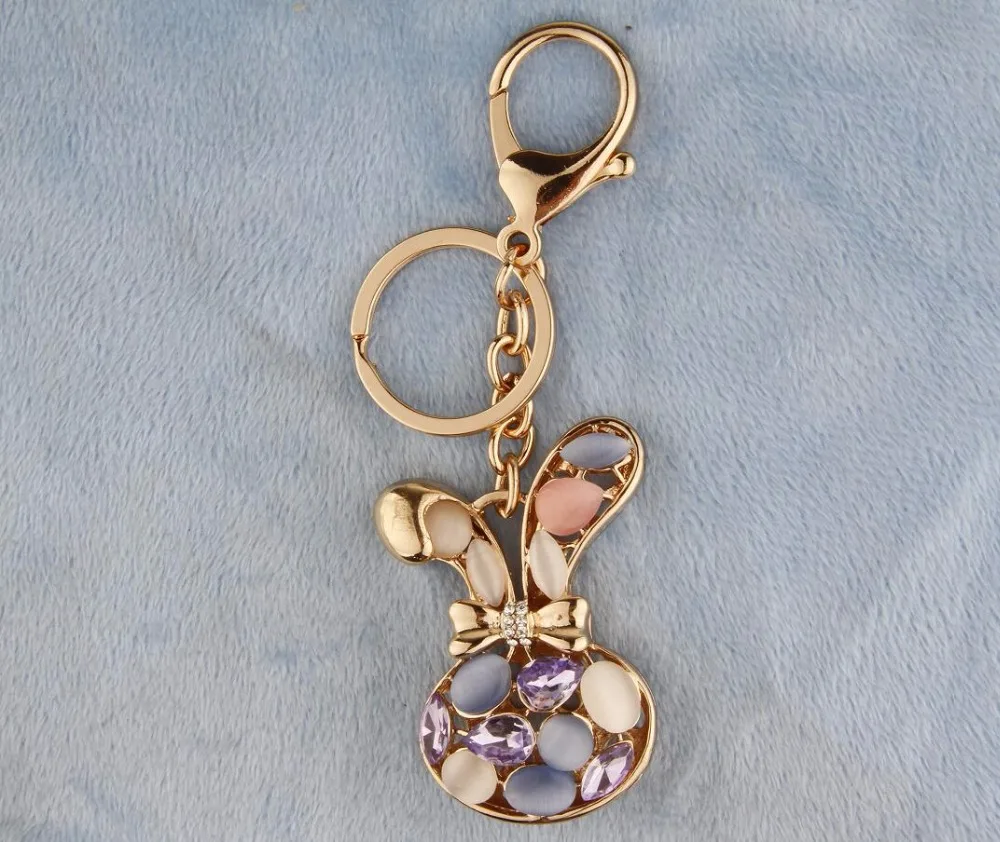 Горячая продажа прекрасный кристалл кролик голова горный хрусталь сумка кулон