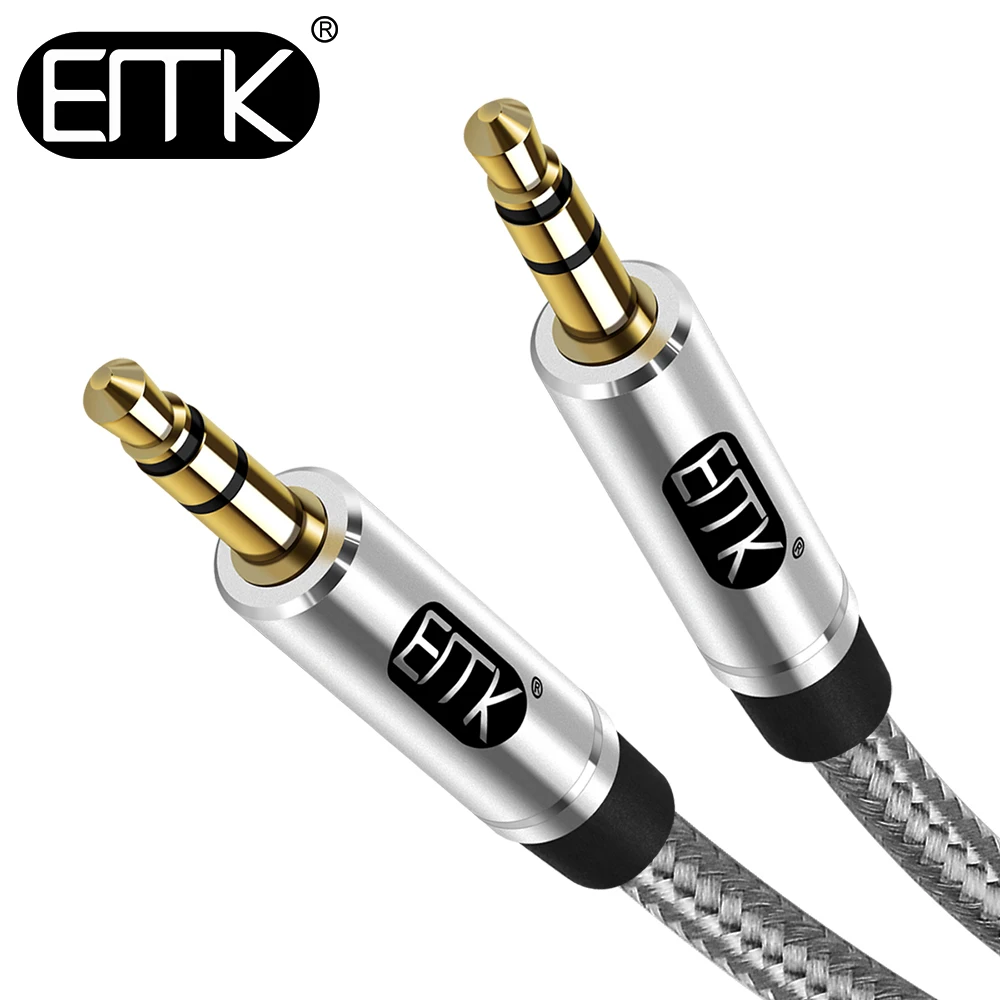 EMK AUX Cable 3.5mm Auxiliary Audio Cable AUX Cord for Car/H