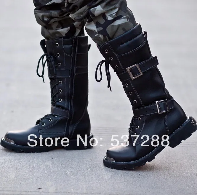 New 2014 Men Motorcycle Boots Fashion 