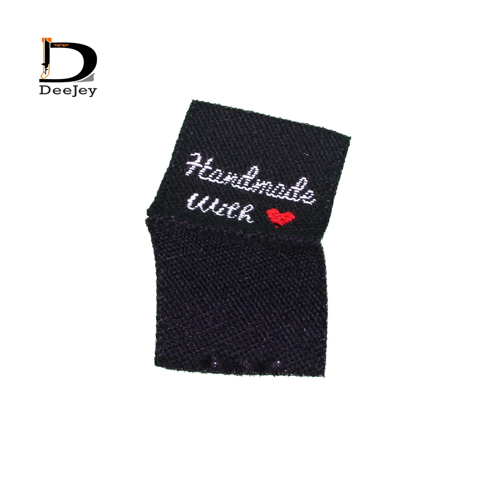 Тканые бирки Рыбки сделай сам 2*2 см 150 шт./партия|fabric flowers for clothing|tag lifefabric sample |