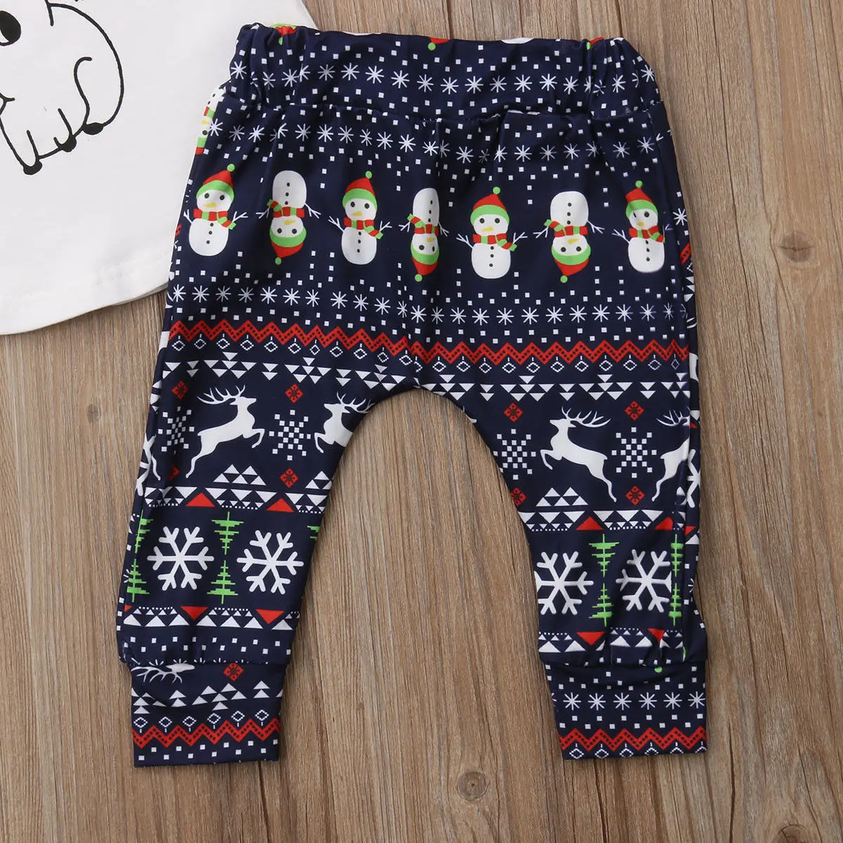 2018 Brand New 0-3Y Infant Baby Boy Girl Christmas Clothes Set 2PCS Longsleeve Cartoon Santa Elk Pullover Sweatshirt Tops+Pants | Детская