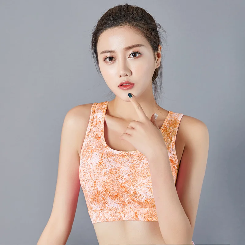 Принт с открытой спиной укороченный топ Для женщин сексуальные бюстгальтер
