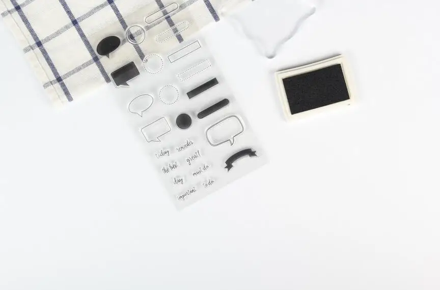 1 шт. TPR кремния ясно штамп диалоговое окно DIY Скрапбукинг/карты/украшения