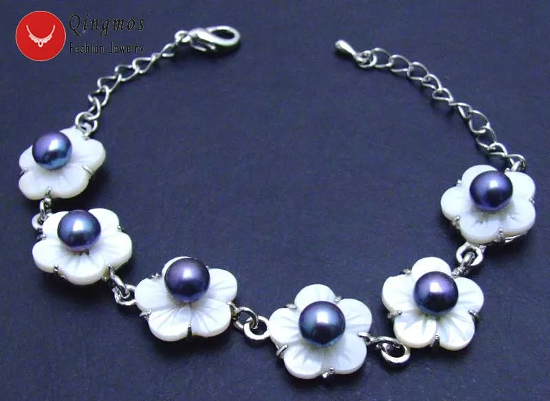 Браслет женский с жемчугом 6-7 мм | Украшения и аксессуары