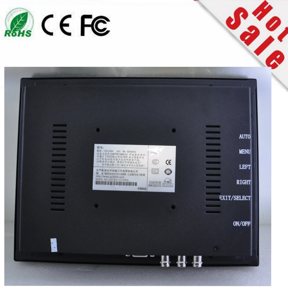 Компьютер складной компьютер Hmi продажа водонепроницаемый 12 дюймовый монитор CCTV