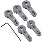 Металлический 24T Алюминиевый сервогудок M3 5 шт. в упаковке, сплав для сервомоторов Hitec, рулевая рукоятка, Радиоуправляемая машинка