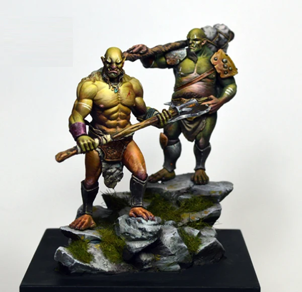 [Tuskmodel] набор моделей из смолы 54 мм ORC H2 (два держателя без основания)|resin model kits|model