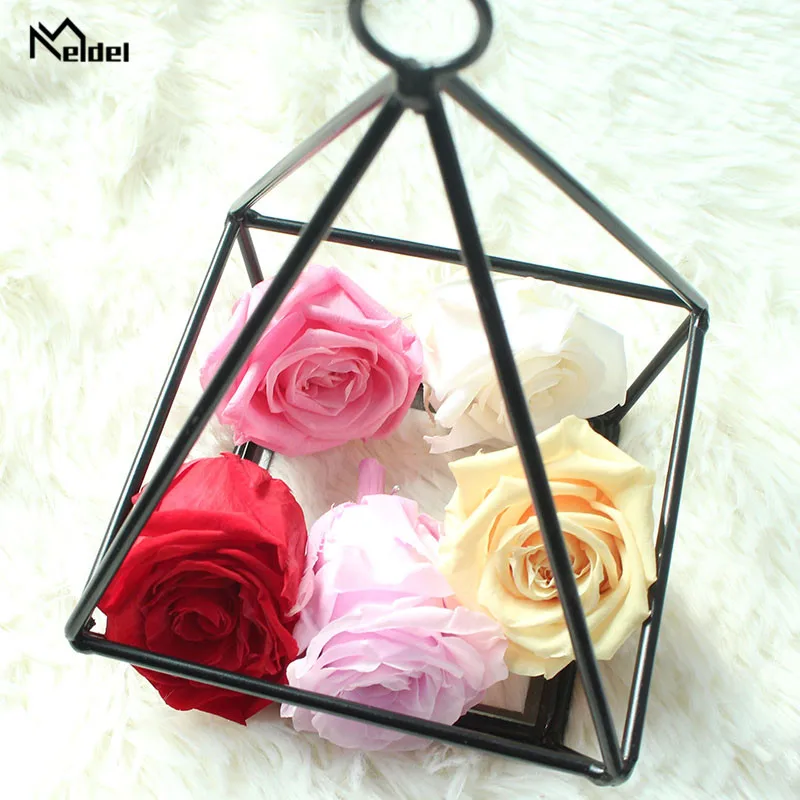 Meldel 8PCS/BOX High Quality Preserved Flowers 4-5CM B Grade Immortal Rose Mothers Day Gift Eternal Life Flower Material Box |