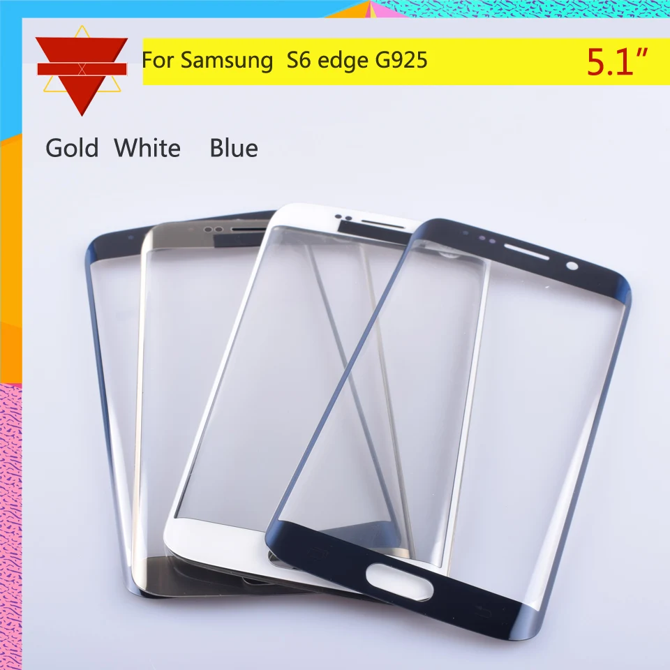 Для Samsung Galaxy S6 edge G925 SM G925V G925P G925F G9250 сенсорный экран передняя стеклянная панель