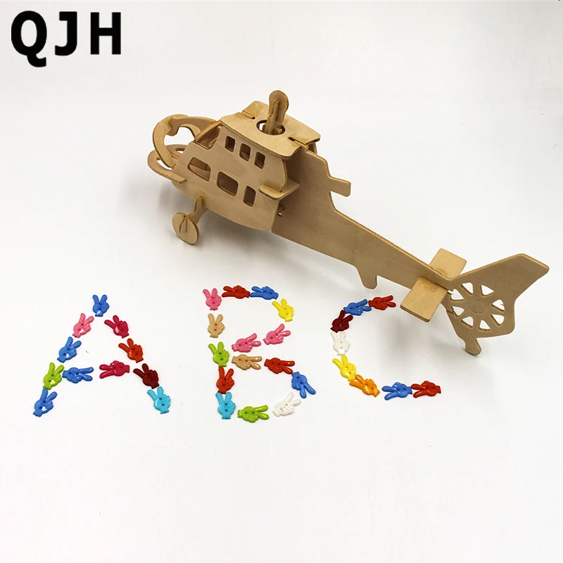 300 шт QJH Детские Швейные Кнопки украшения Смешанные цвета 2 Hole18MM DIY ремесло Кролик