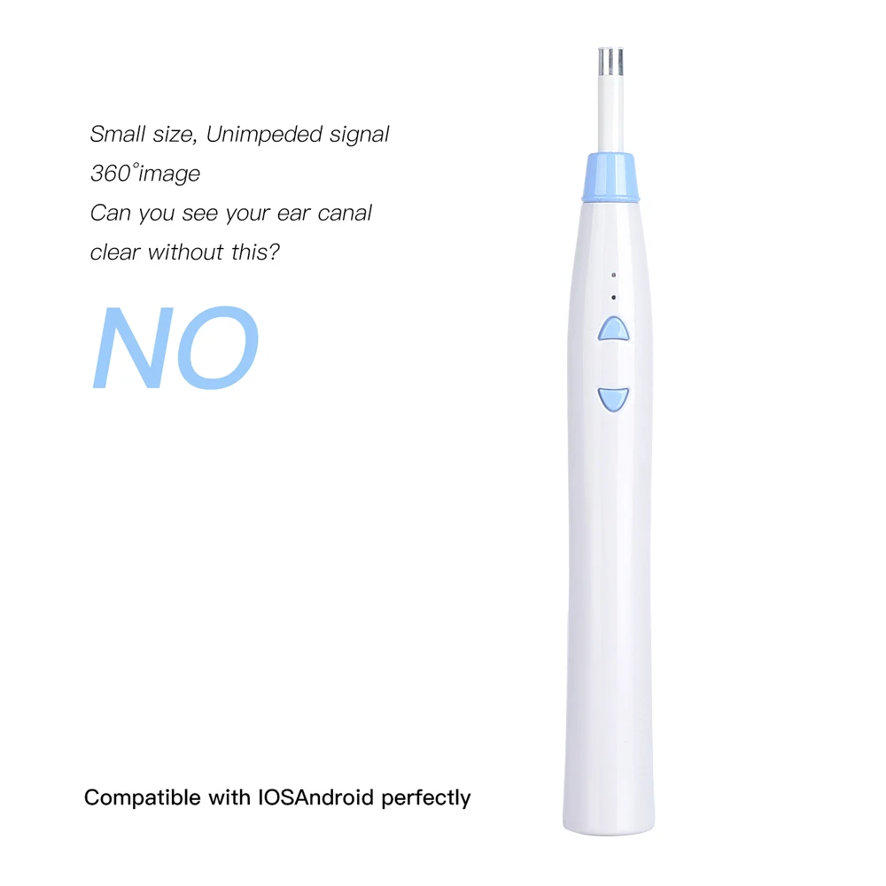 WiFi Otoscope 1.0MP беспроводной ушной эндоскоп с 6 светодиодный ушной эндоскоп камера ушной воск чистящий инструмент для iPhone, IOS, Android, samsung