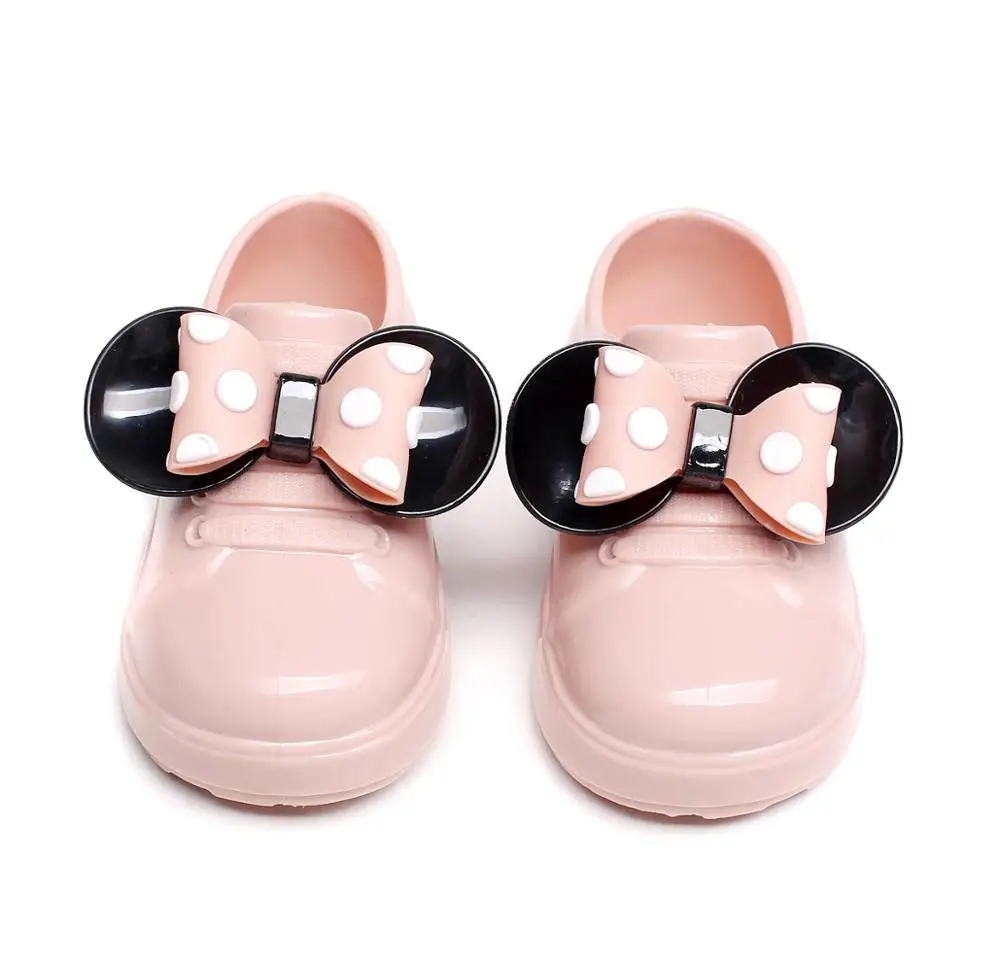 

Mini Melissa Girl sandals New Bowknot Casual Girl Single Shoes Candy Fruit Jelly Shoes Waterproof Jelly Sandals Shoes