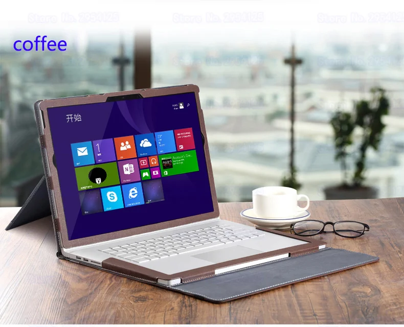 coffee Чехол-подставка для ноутбука microsoft Surface Book 2 15 дюймов чехол для ноутбука сплит-Дизайн чехол для Surface Book 2 13,5 дюймов подарок - Цвет: coffee