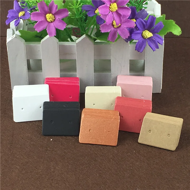 Карточка для сережек 3 5*2 5 см новый продукт простая чистая крафт-бумага шпильки